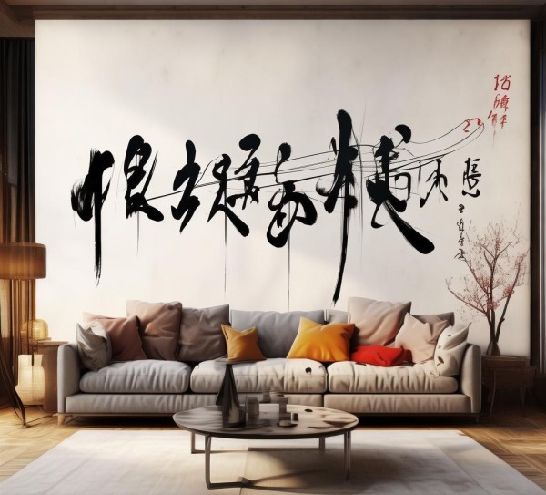 书法艺术融入家居，家和万事兴动态壁纸新风尚