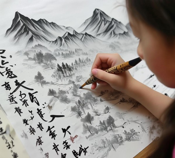墨舞山间，三年级学生书法作品山行之旅赏析