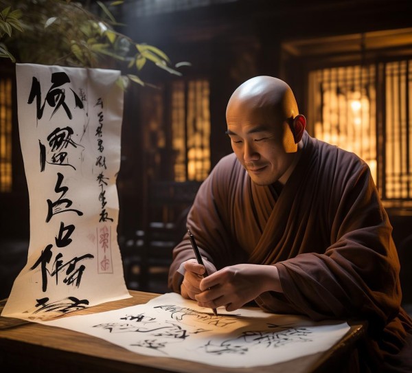 南无书法，行云流水禅心悟道