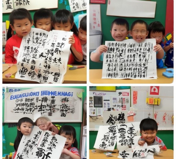 寓教于乐传承文化，二年级科普书法作品展示