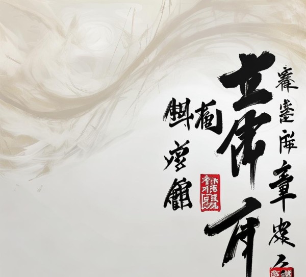 书法韵味，4K高清动态壁纸，文化气息桌面新体验