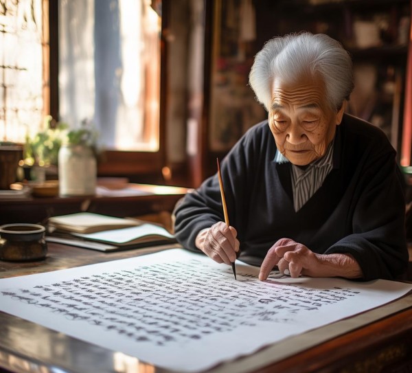 书法艺术，笔尖下的充实人生画卷